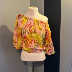 Rachel Zoe Vibrant Off-Shoulder Blouse